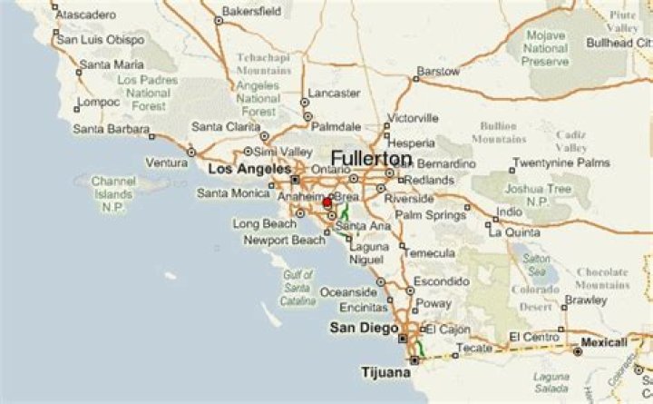 How far is Fullerton from LA