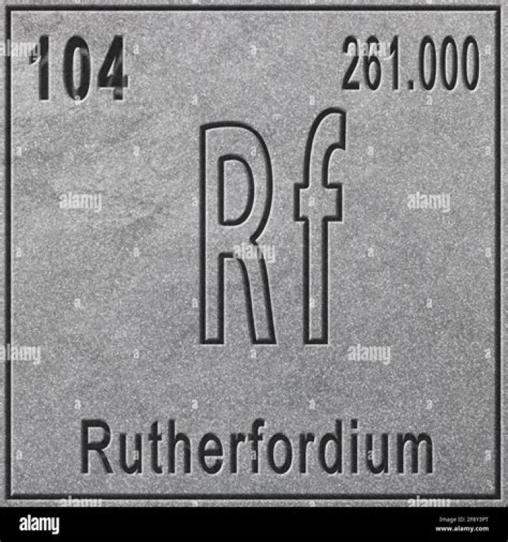Is rutherfordium a solid